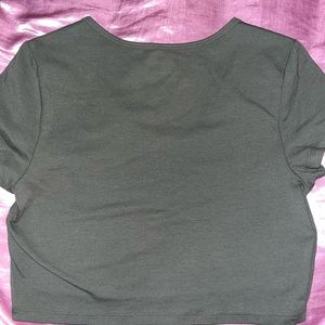 Green Crop Top